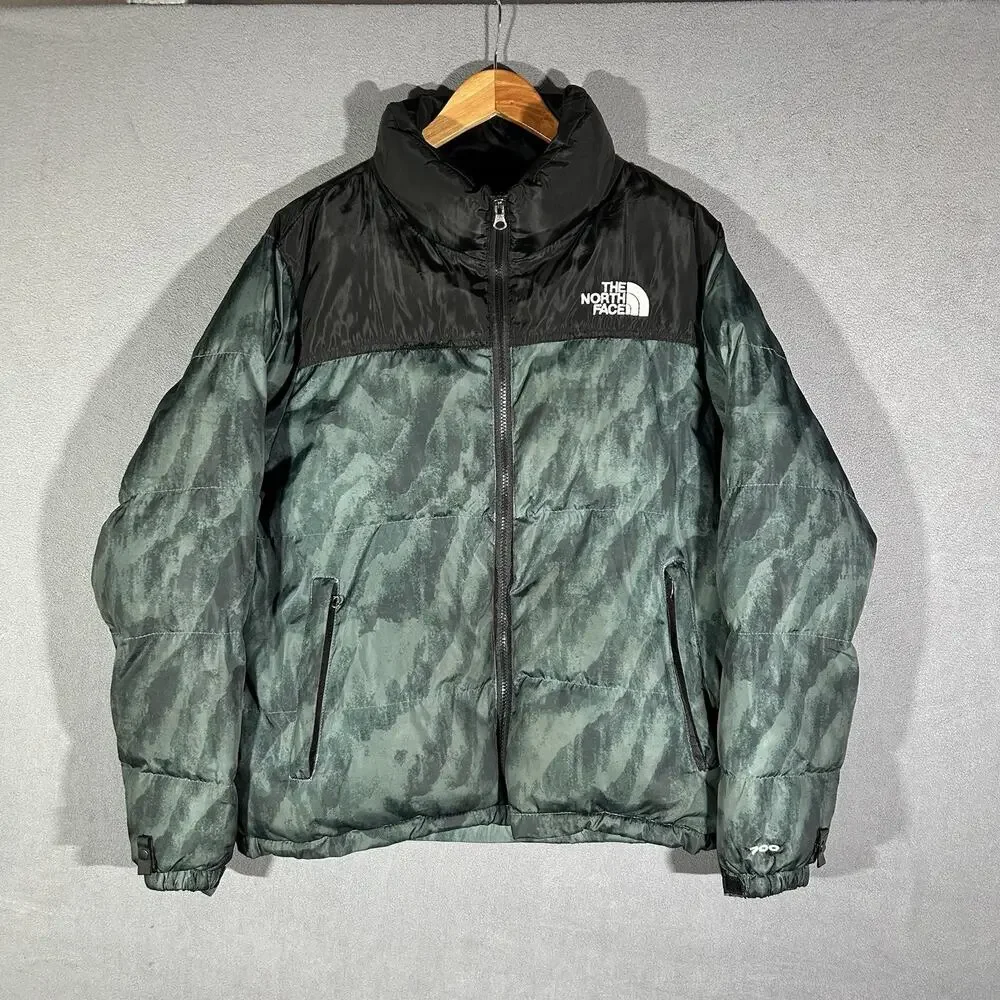 The North Face Retro Nuptse 700 Camo Green Size Medium M
